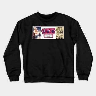 Drive-In Double Feature - Ed Wood's Plan 9 & Glen or Glenda Crewneck Sweatshirt